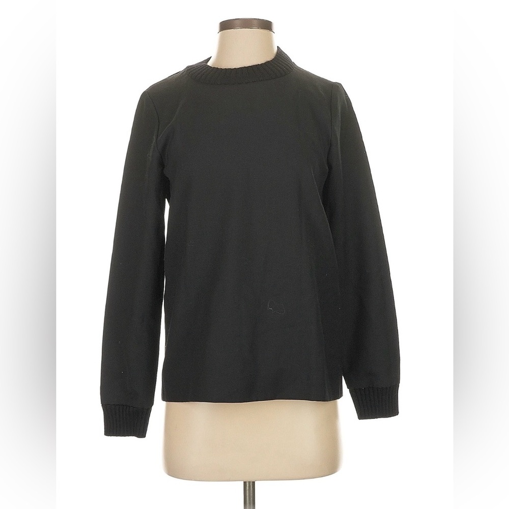 COS Textured Black Knit Top